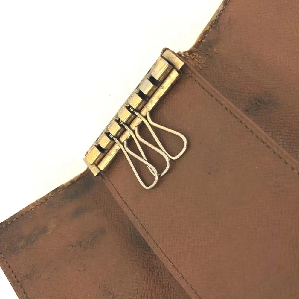 $345 Louis Vuitton Monogram Multicles 6 Ring Key Case Brown CT1916