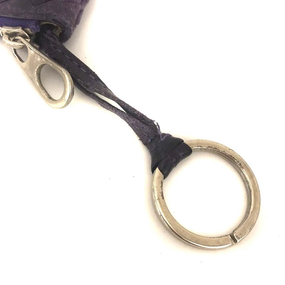 $650 Bottega Veneta Intrecciato Lambskin Coin Purse Wallet Purple