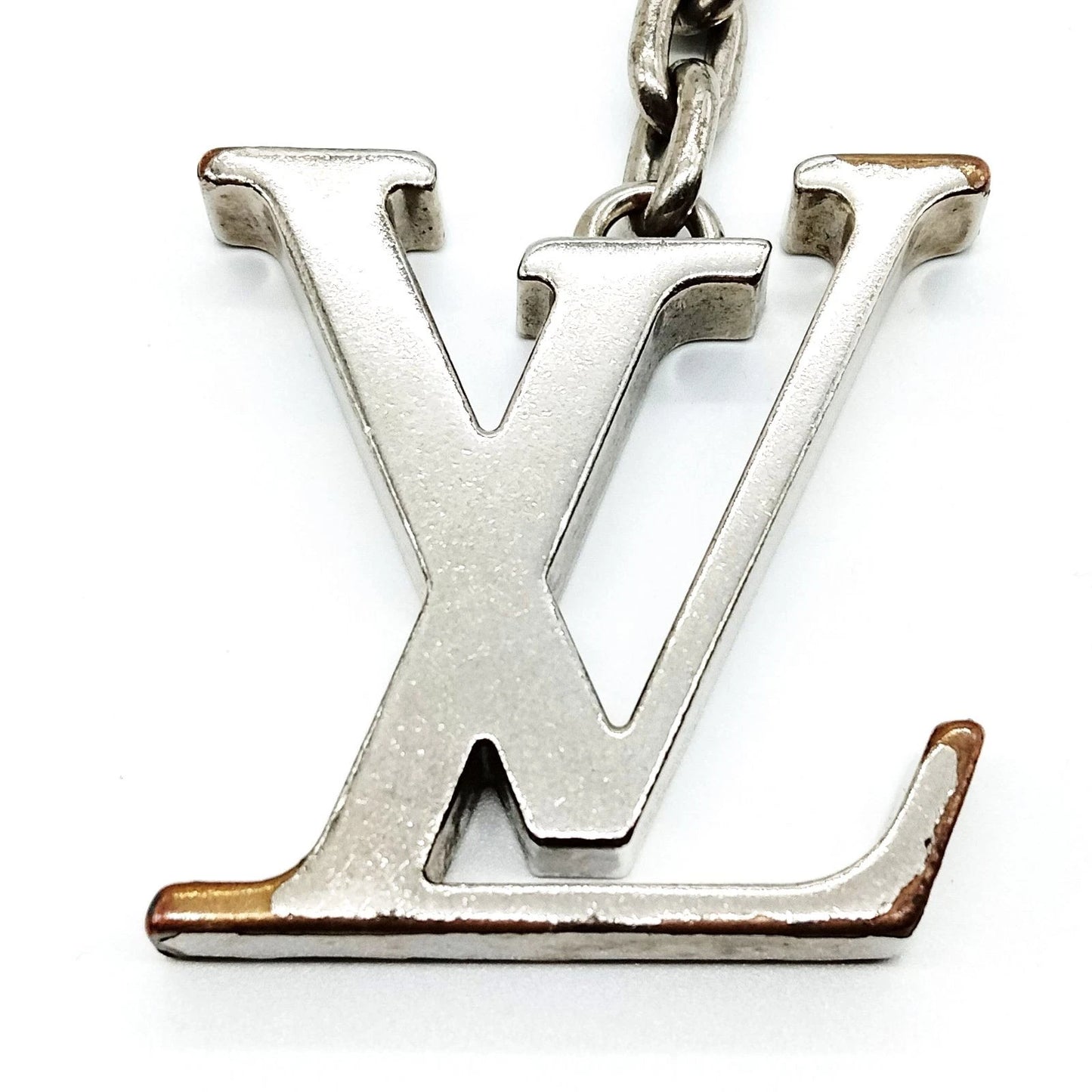 $320 Louis Vuitton Silver Dimension Key Holder and Bag Charm LE0150