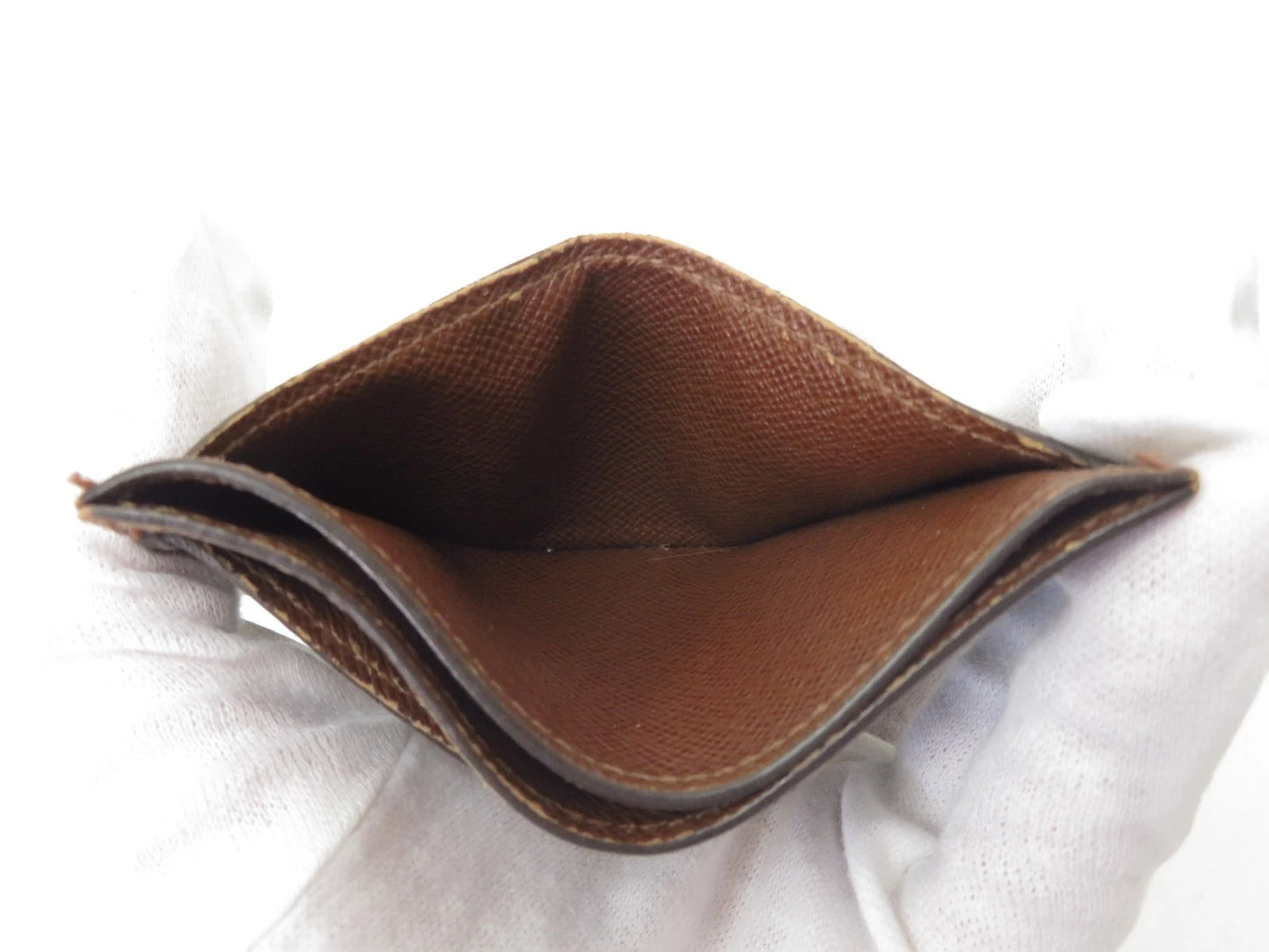 $285 2004 LOUIS VUITTON Monogram Porte Cartes Simple Pass Card Case SP0034