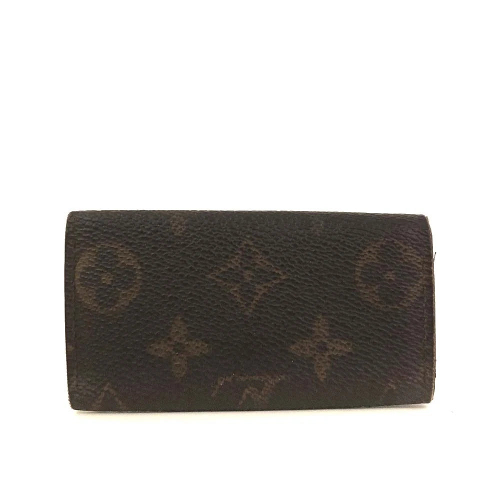 $345 Louis Vuitton Monogram Multicles 4 Ring Key Case Brown TH0016