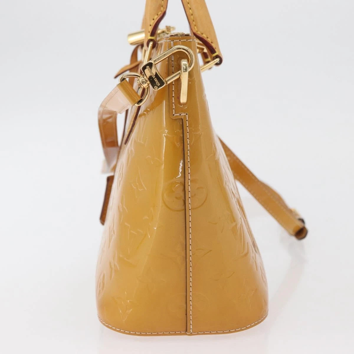 $1560 2014 LOUIS VUITTON Vernis Montebello PM Dune DR2194