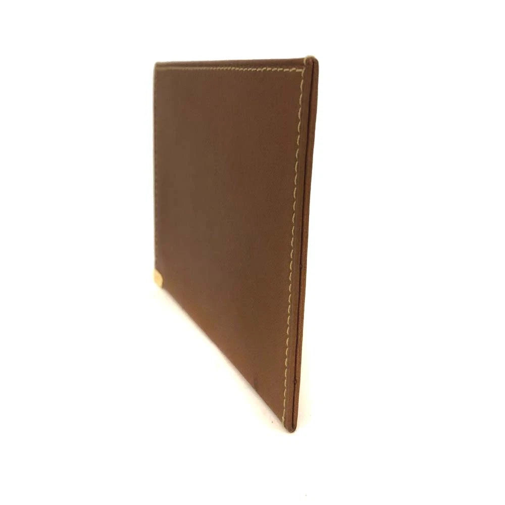 LOEWE Logo Leather Card Case Brown