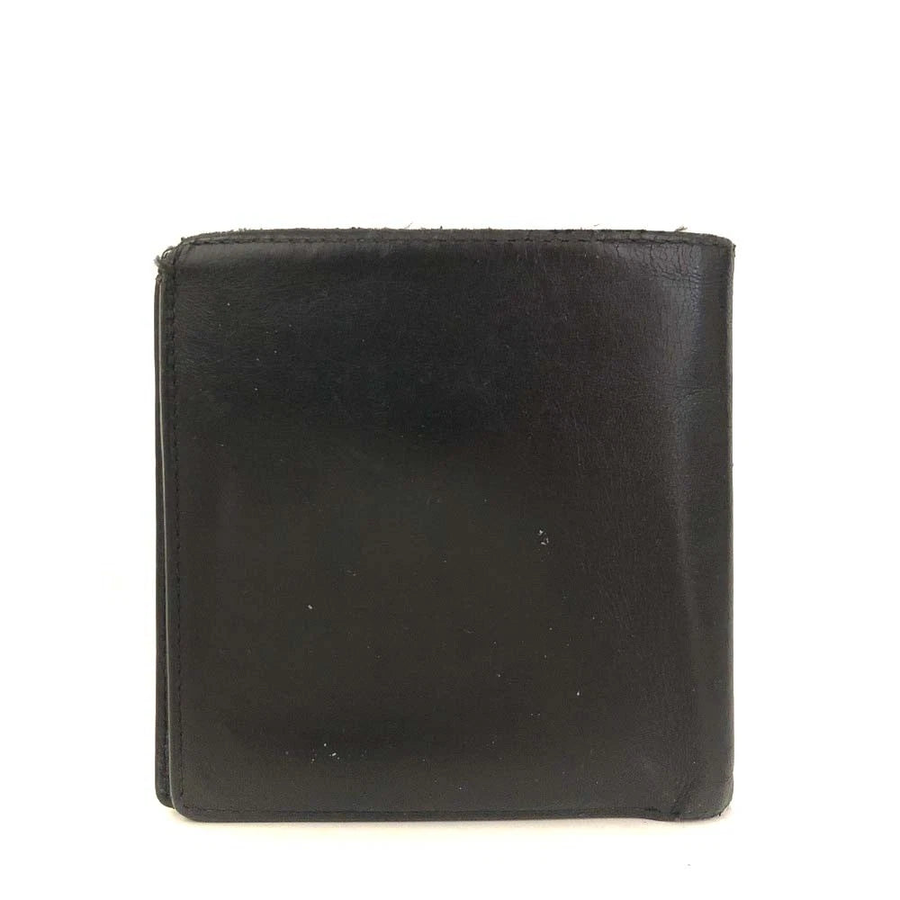 Pasha de Cartier Leather Bifold Wallet Purse Black