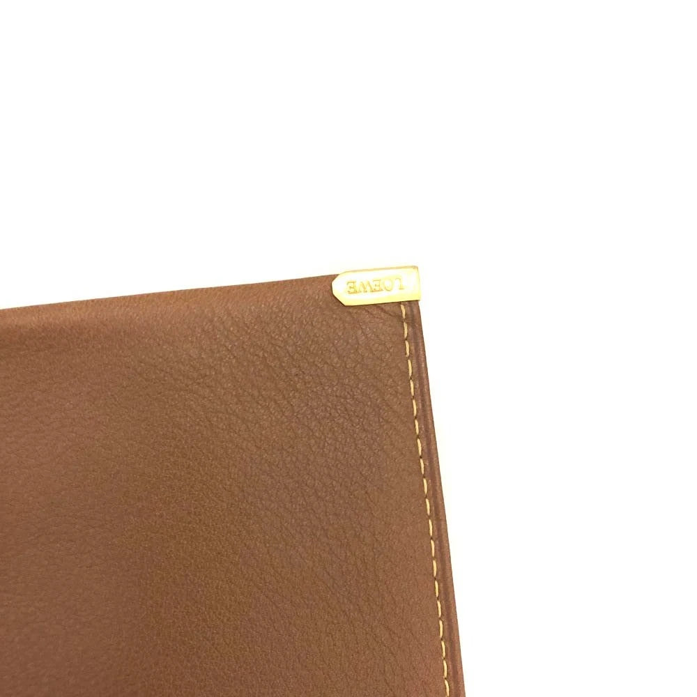 LOEWE Logo Leather Card Case Brown