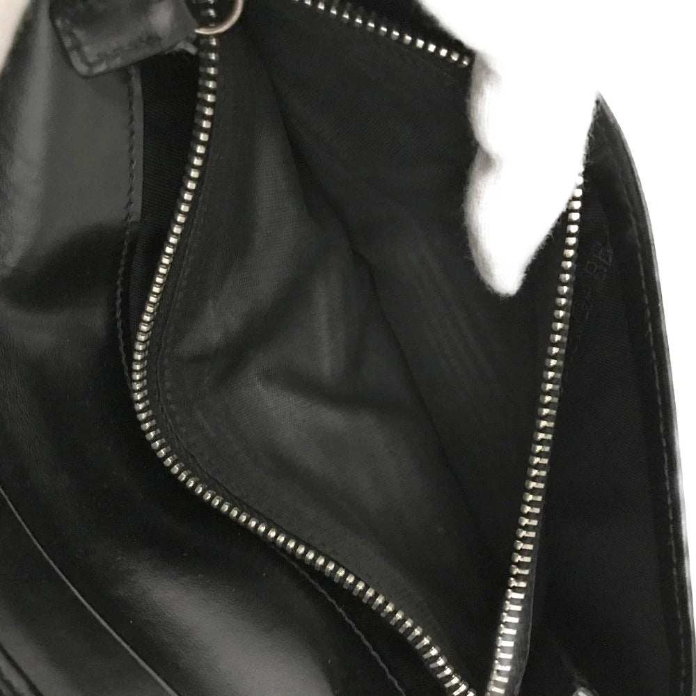 Dolce&Gabbana DG Logo Leather Long Bifold Wallet Black