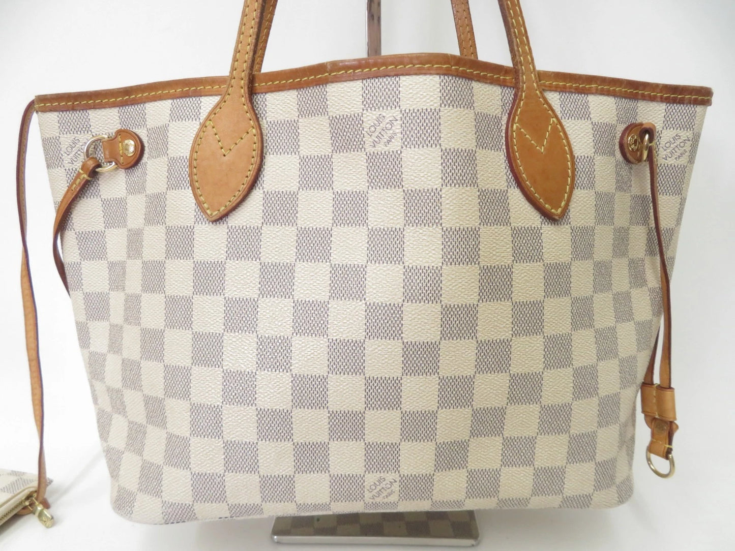 Louis Vuitton Damier Azur Neverfull PM Tote Bag Handbag