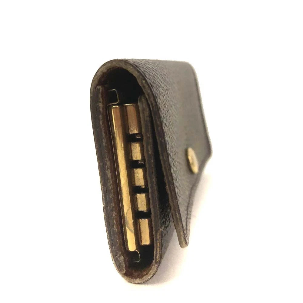 $345 2012 Louis Vuitton Monogram Multicles 4 Ring Key Case Brown RI2102