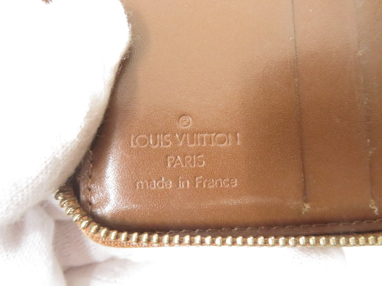 $695 2003 Louis Vuitton Monogram Vernis Bloom Compact Zippy Coin Wallet BJ0013