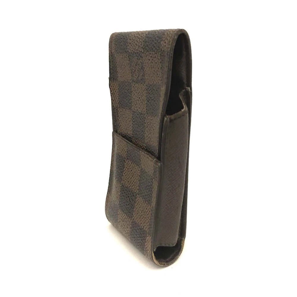 Louis Vuitton Damier Cigarette Tobacco Case Brown CT0182