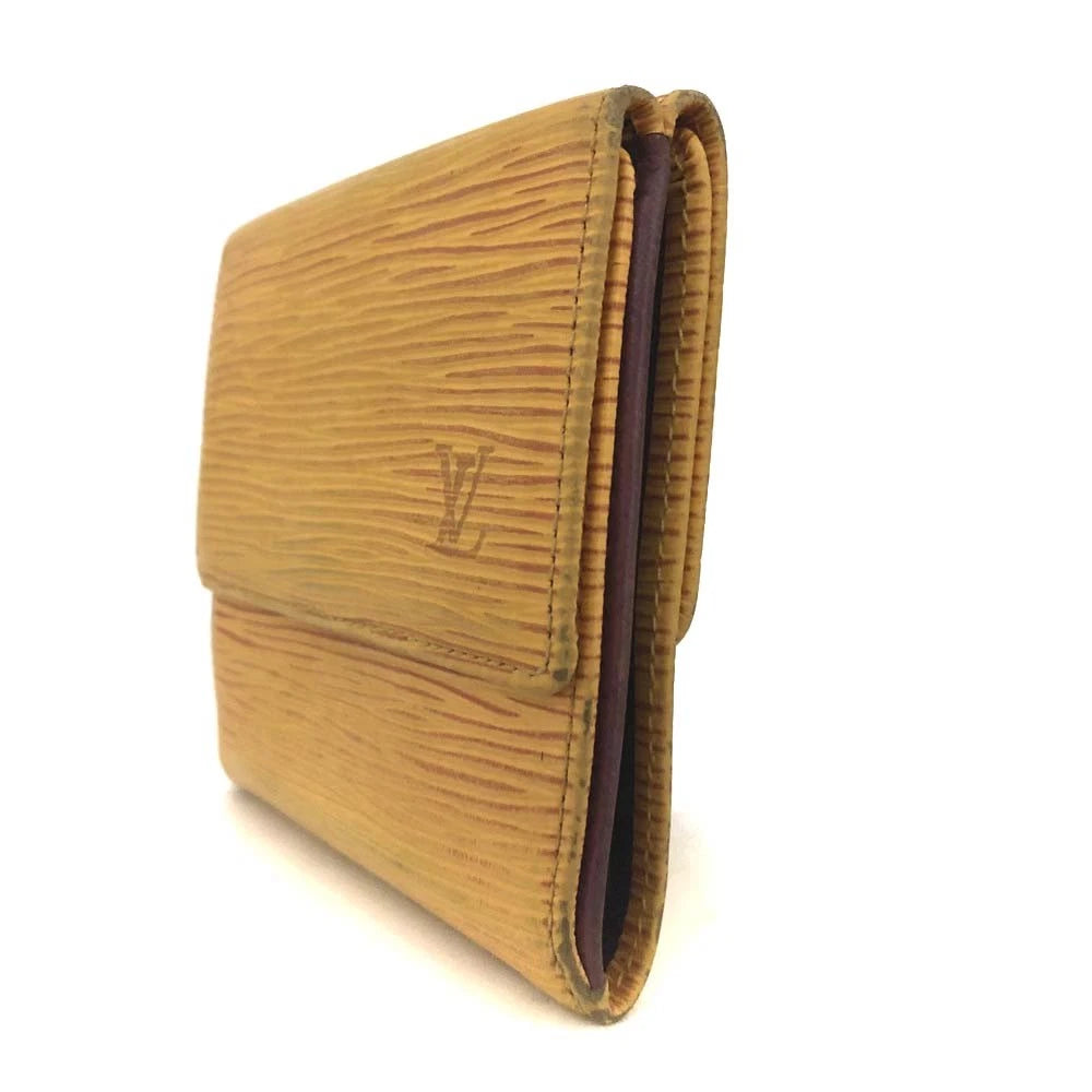 $655 1995 Louis Vuitton Epi Porte Feiulle Elise Credit Leather Trifold Wallet SP1915