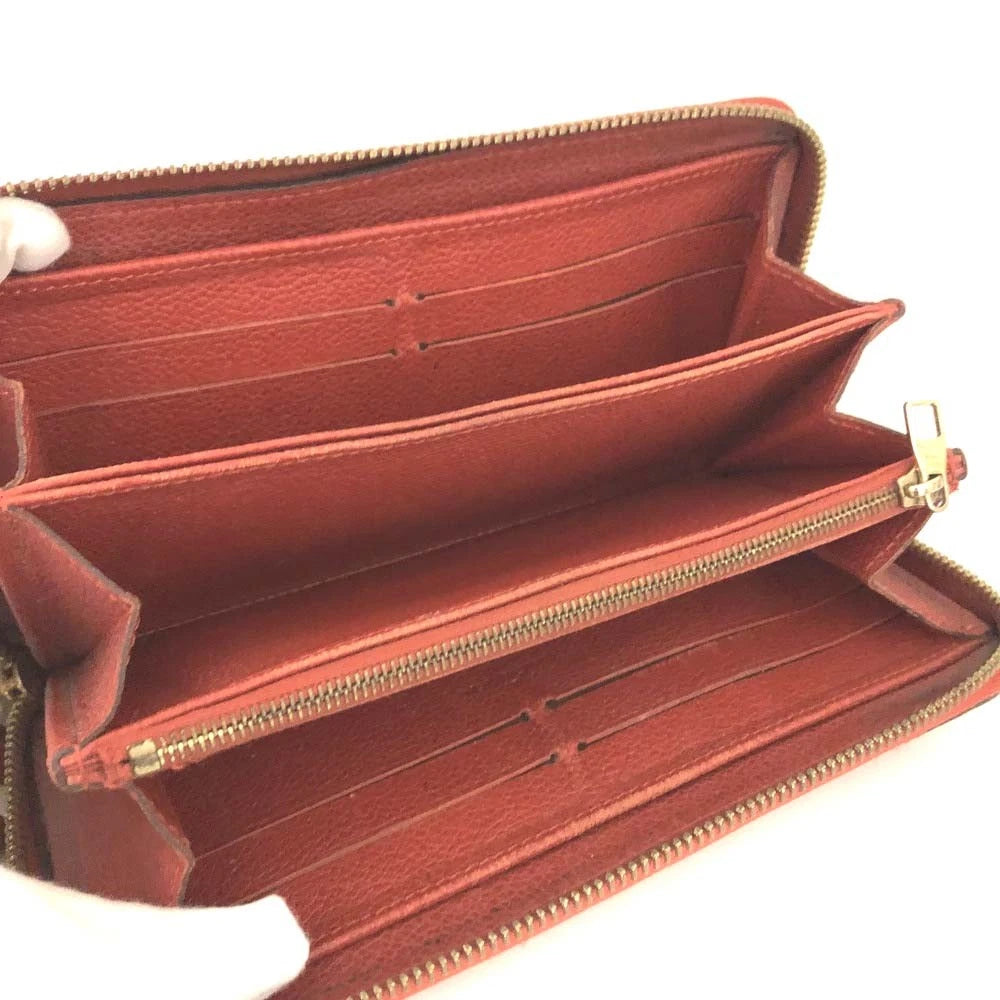 $1140 Louis Vuitton Monogram Empreinte Leather Zippy Zip Around Wallet TN4173
