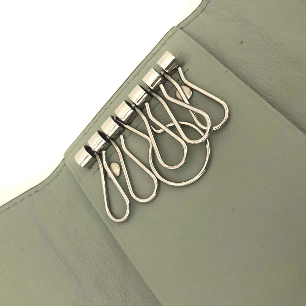 Bottega Veneta Intrecciato Maxi Lambskin Leather 6 Ring Key Case