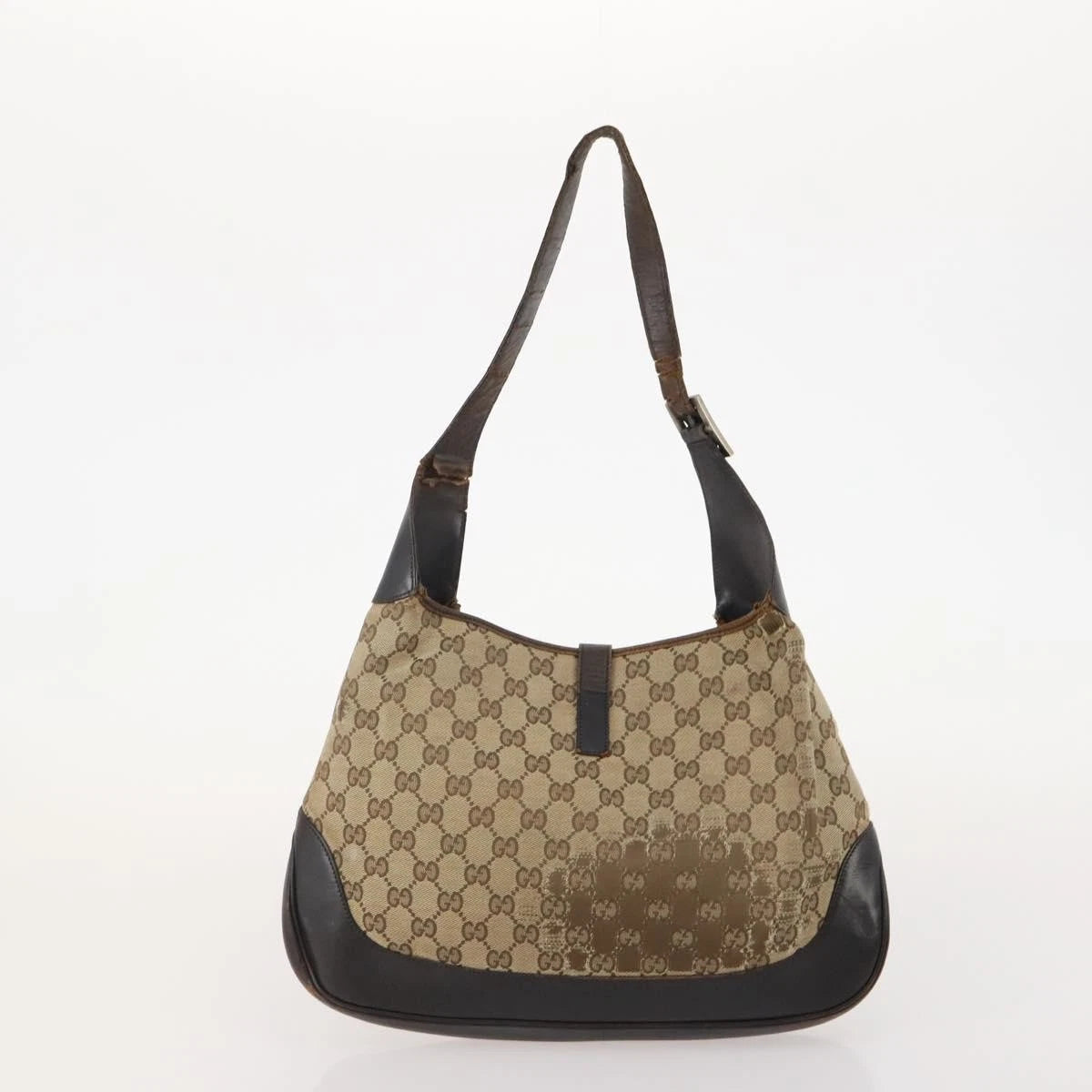 GIVEAWAY BAG Gucci Jackie GG Canvas Shoulder Bag with Web Stripe GIVEAWAY BAG