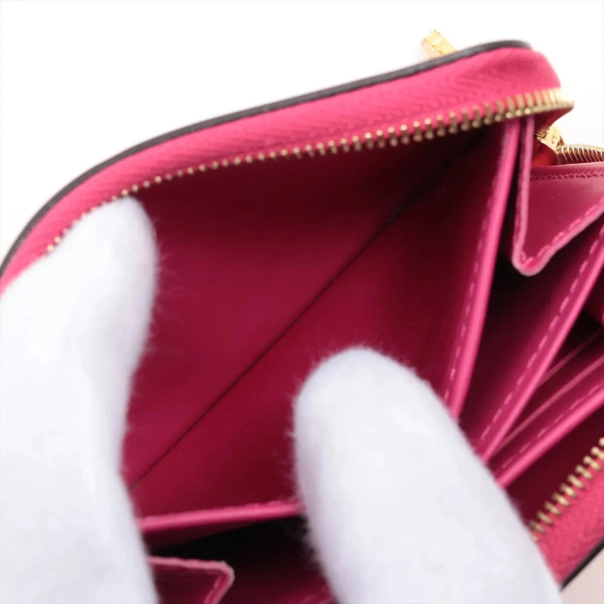 Louis Vuitton Vernis Zippy Coin Purse M90589 Pink Coin Purse RFID