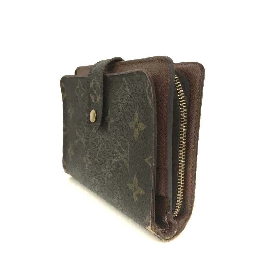 $795 2004 Louis Vuitton Monogram Porte Papier Zippe Wallet SP0044