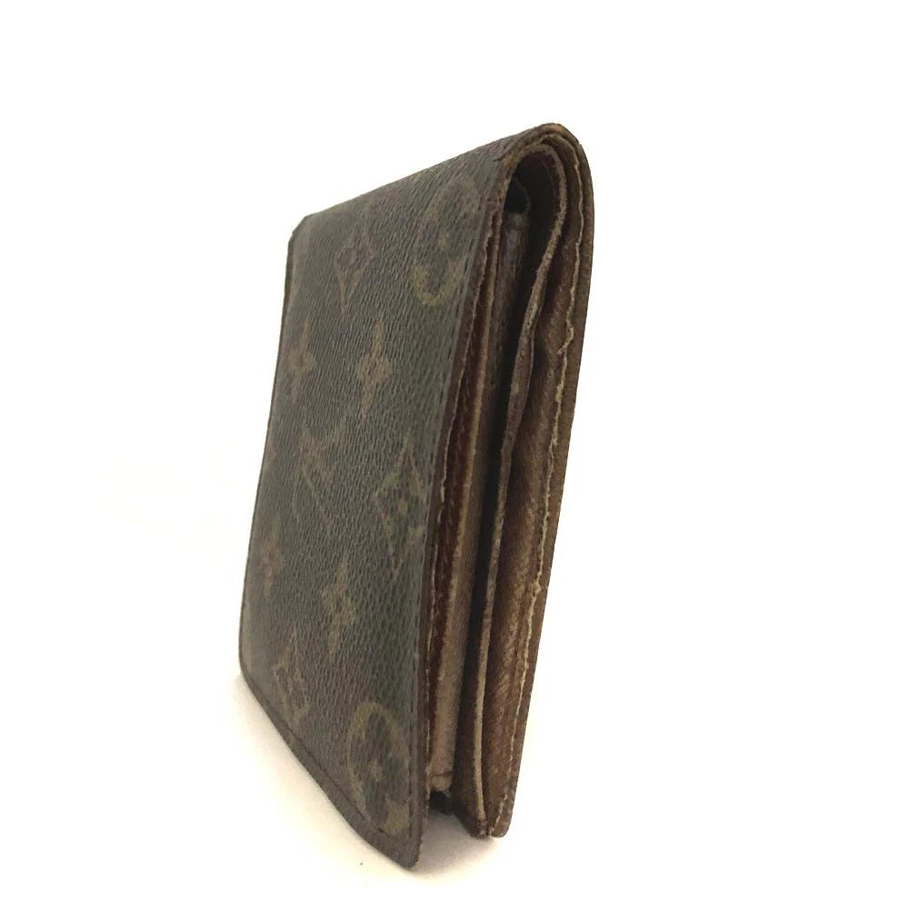 $545 Louis Vuitton Monogram Portefeiulle Marco Bifold Wallet Brown CA0935