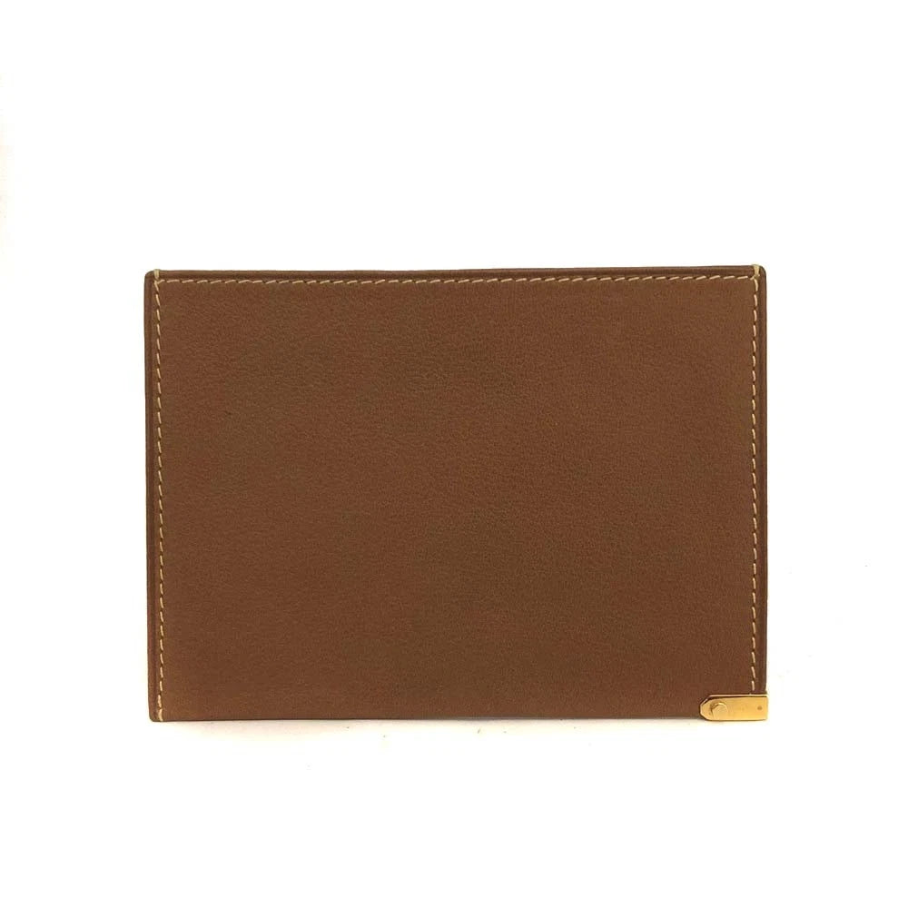 LOEWE Logo Leather Card Case Brown