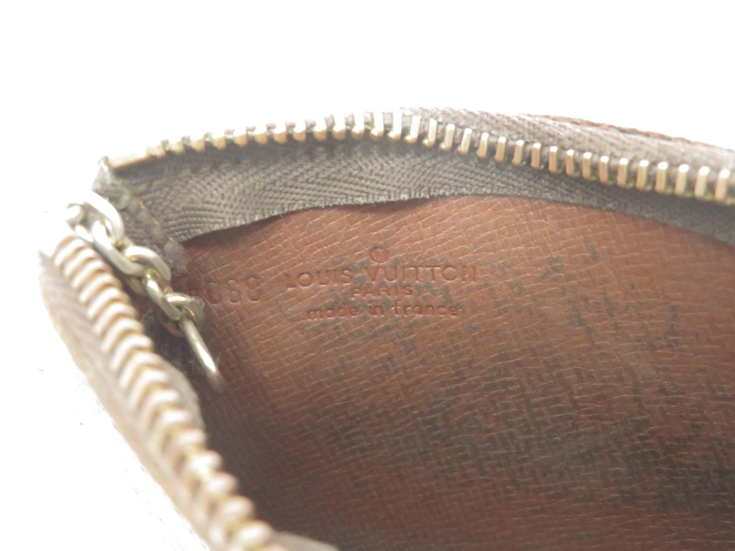 $345 LOUIS VUITTON Monogram Coin Purse Key Pochette Cles 8904ET