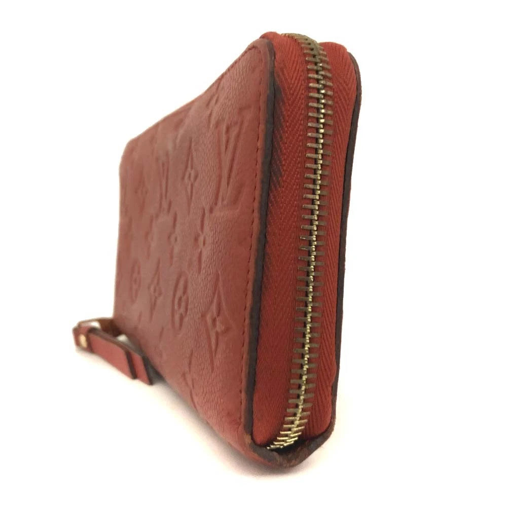 $1140 Louis Vuitton Monogram Empreinte Leather Zippy Zip Around Wallet TN4173