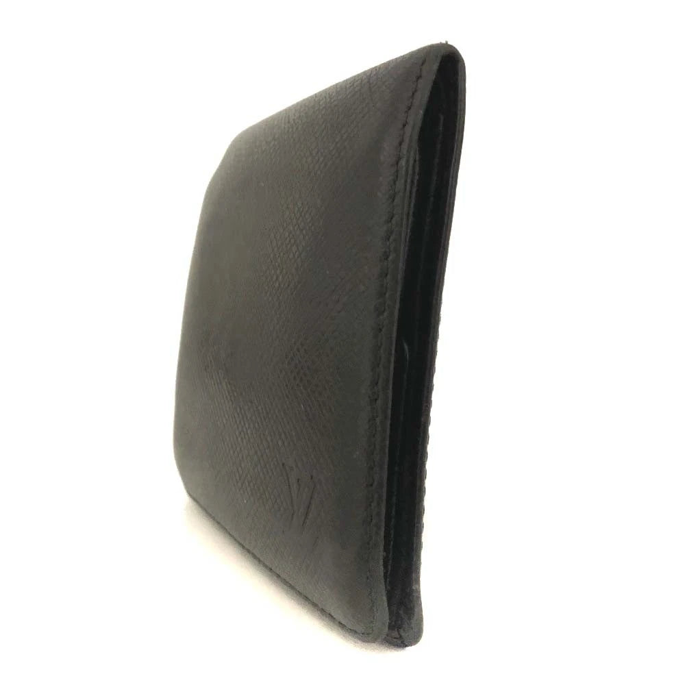 $520 Louis Vuitton Taiga Porte Bllets 3 Cartes Leather Bifold Wallet VI0051