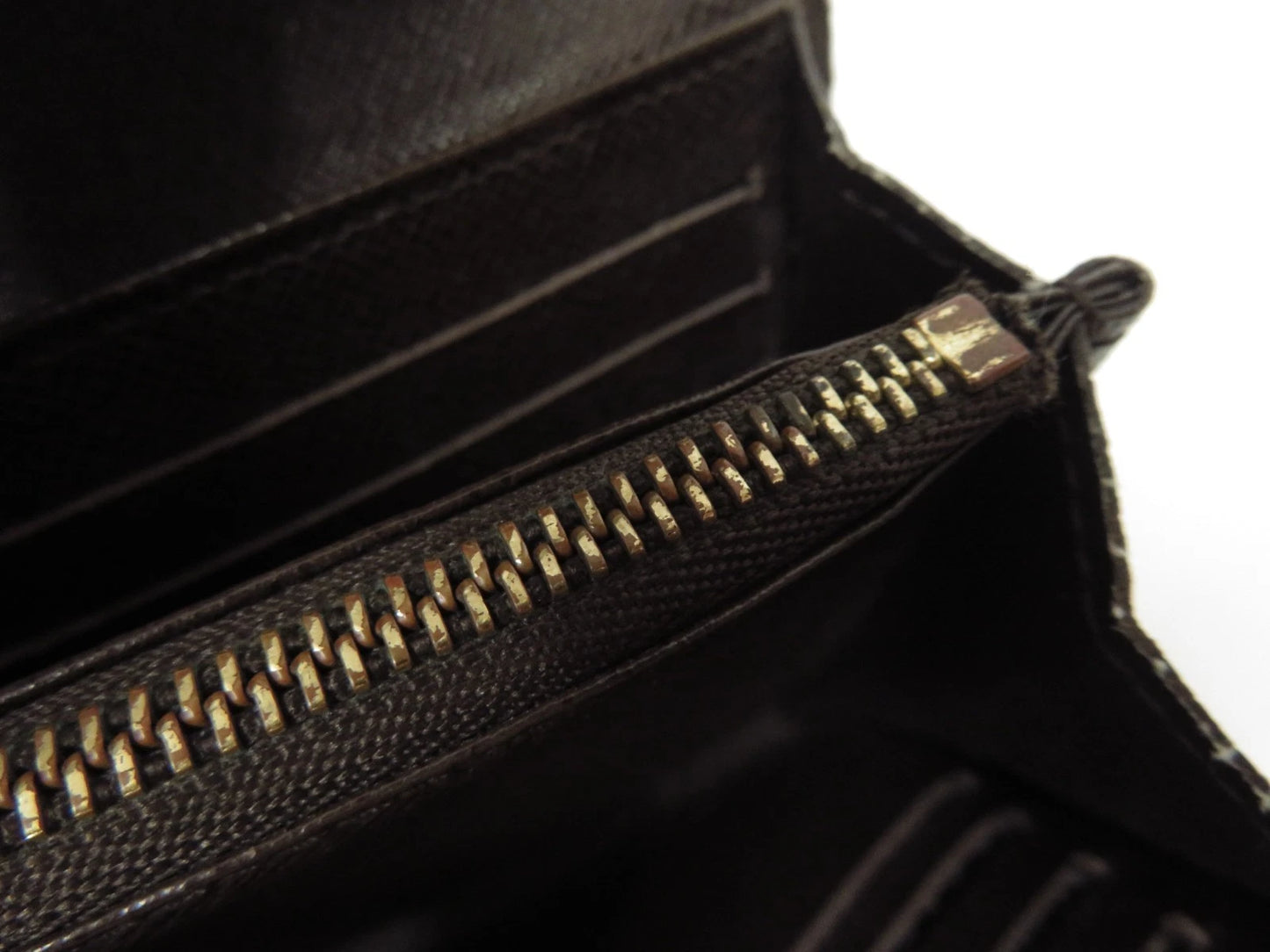 LOUIS VUITTON Damier Ebene Sistina Long Wallet CA2150