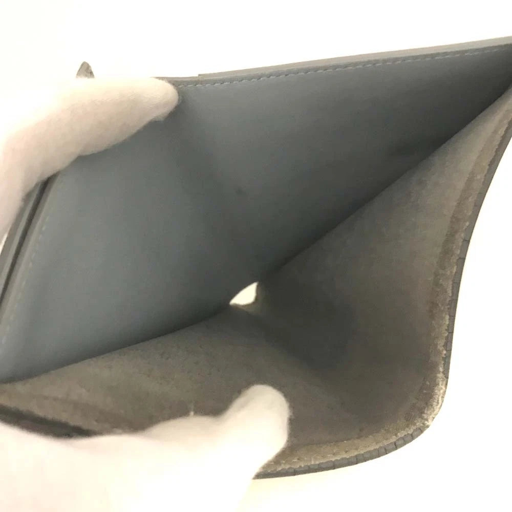 $810 Celine Grained Calfskin Medium Multifunction Strap Wallet Pebble Mineral