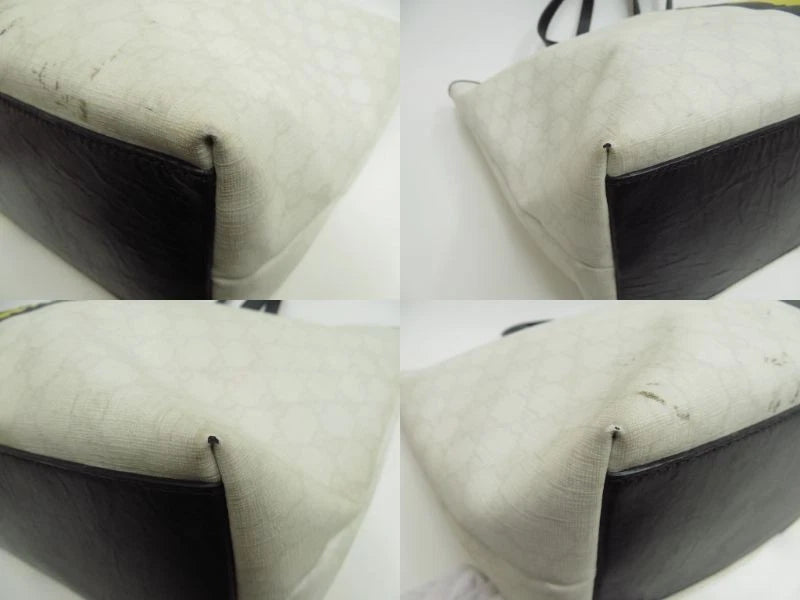 $1190 Gucci Supreme Web Tote with Vintage Gucci Logo - Oatmeal and Neon