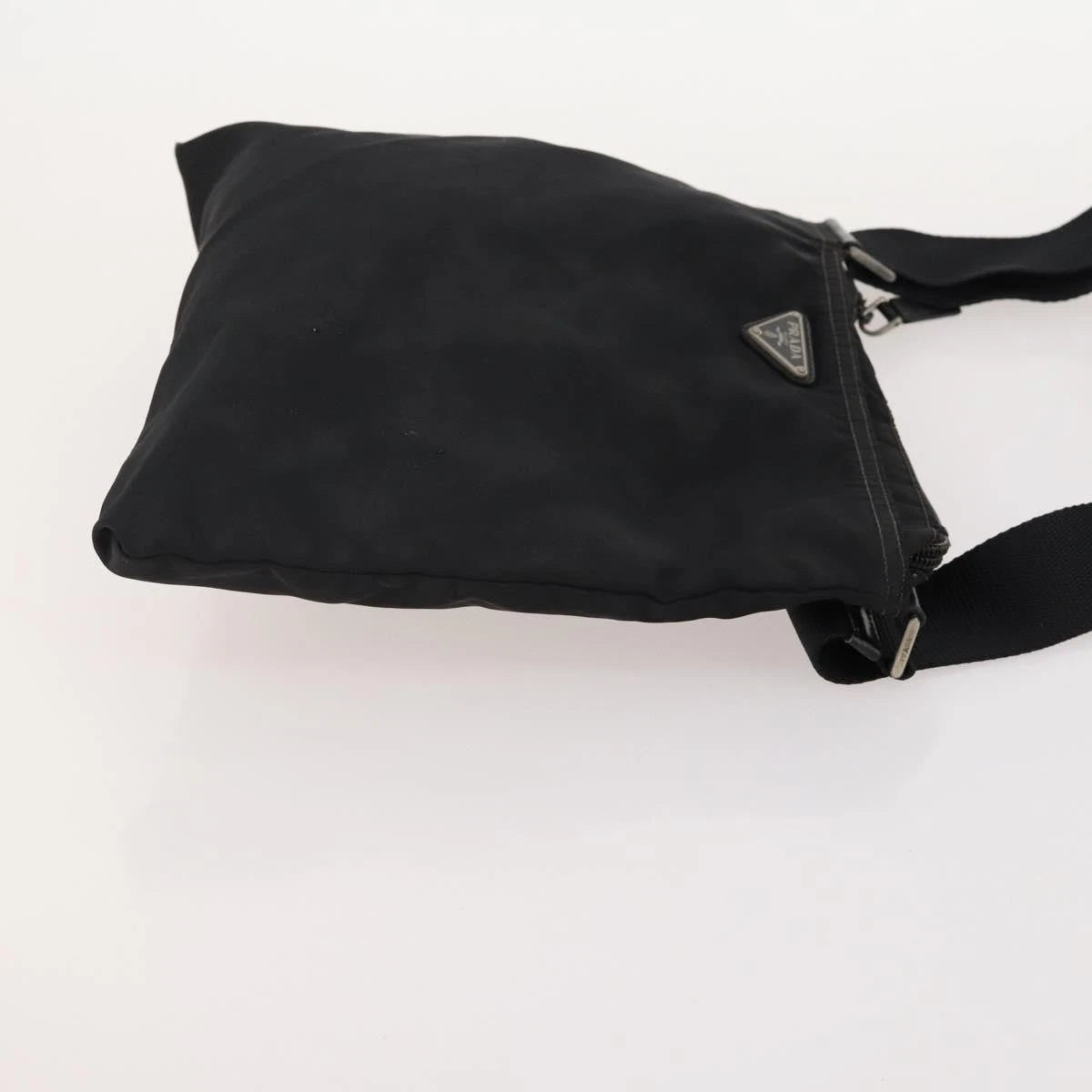 $1250 Prada Tessuto Messenger Bag Nylon Black