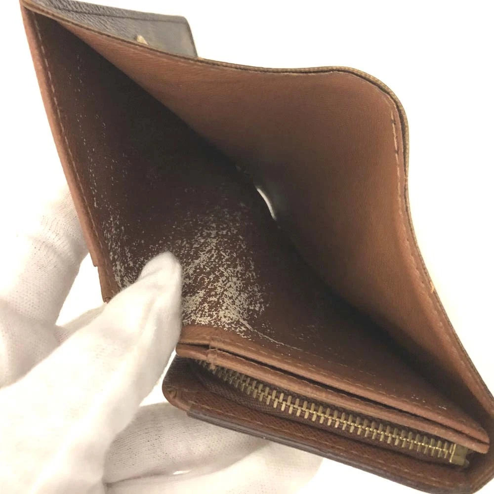 $560 Louis Vuitton Monogram Porte Monnaie Billets Tresor Bifold Wallet CA0959