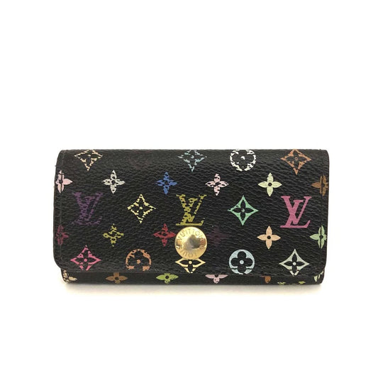 $445 Louis Vuitton Monogram Multicolor Multicles 4 Ring Key Case CT5101
