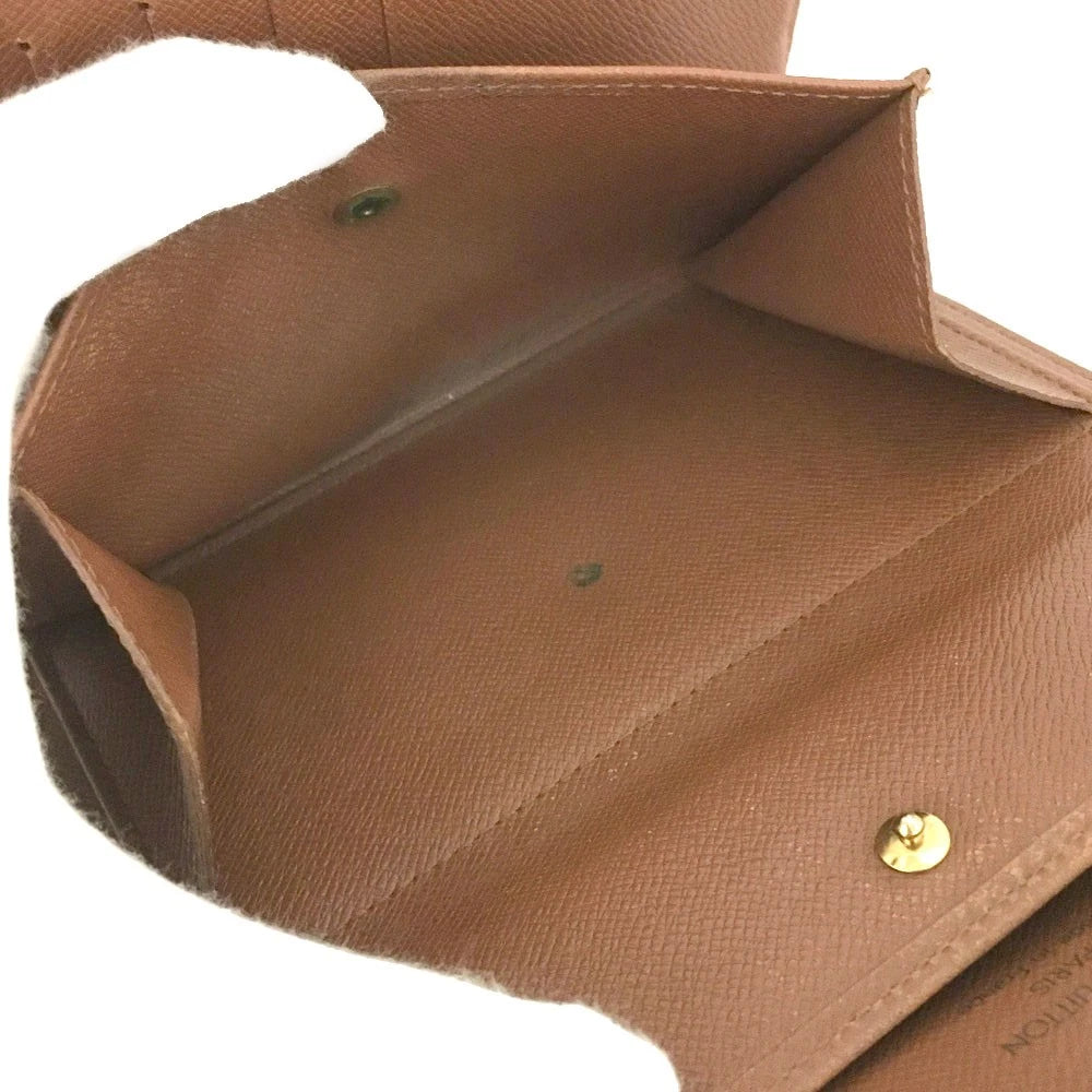 Louis Vuitton Monogram Porte Tresor Etui Papiers Trifold Wallet Brown SP0929