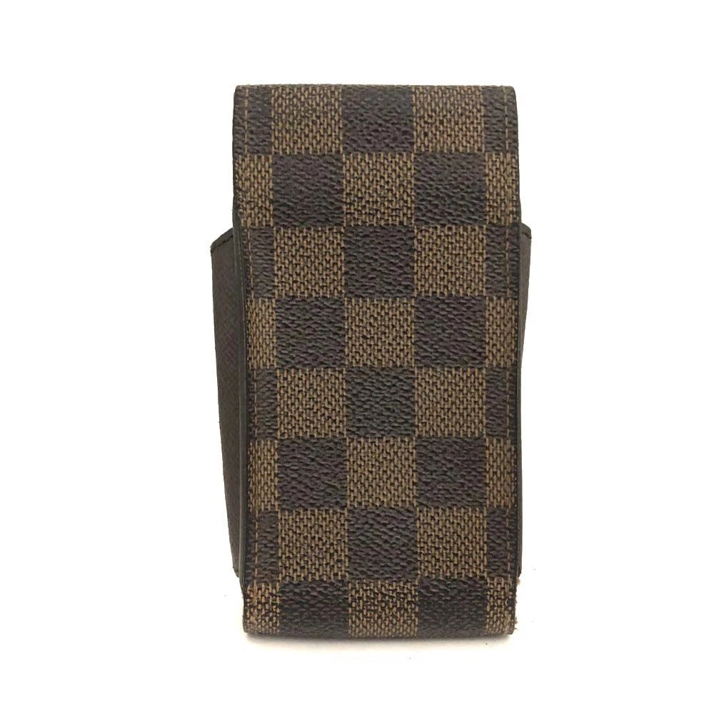 Louis Vuitton Damier Cigarette Tobacco Case Brown CT0182