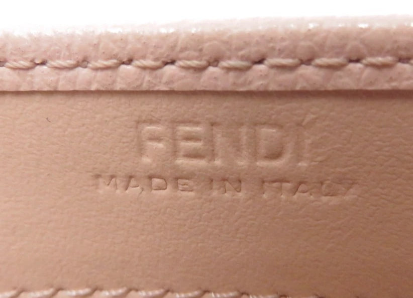 FENDI F is Leather Bifold Long Wallet