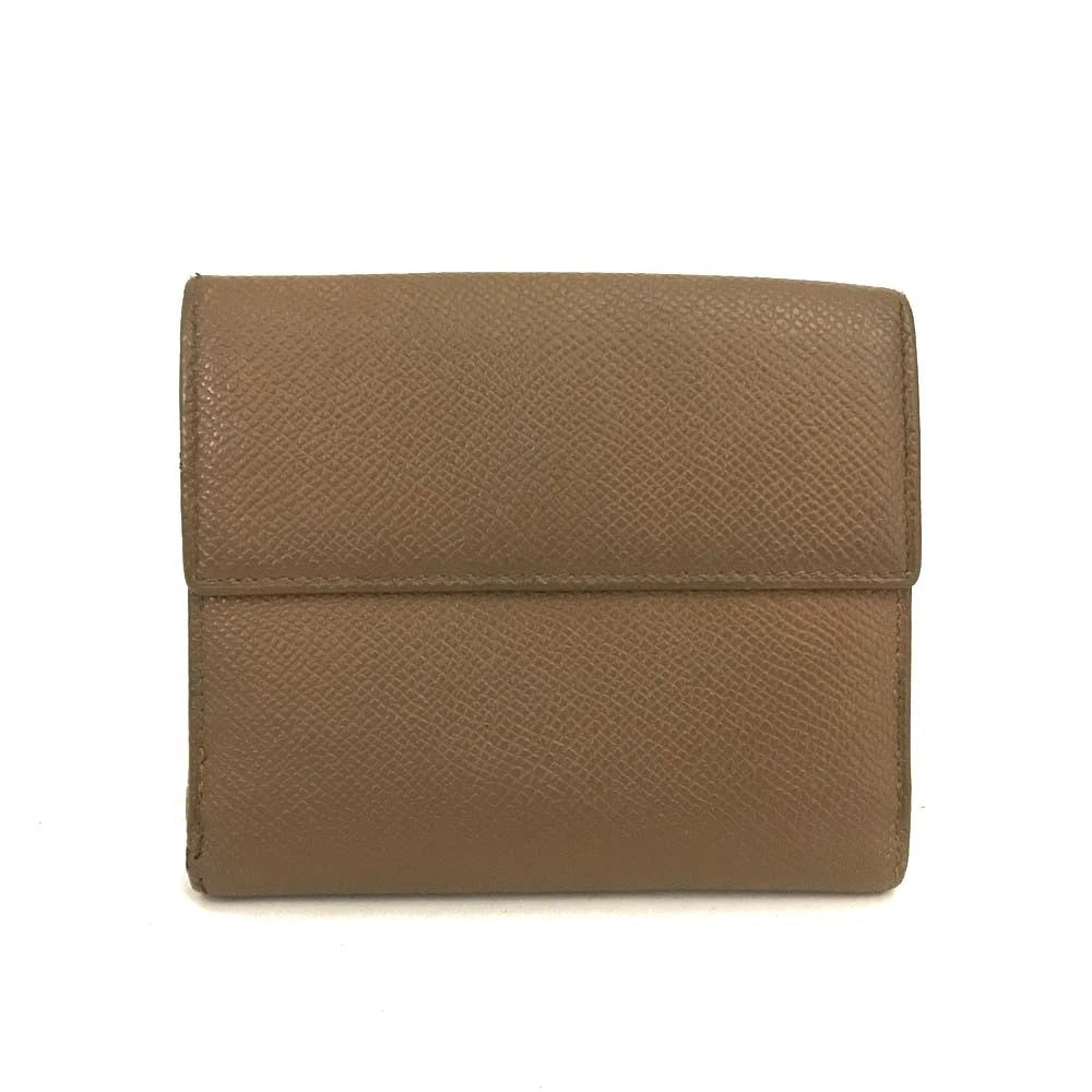 BVLGARI Classico Leather Bifold Wallet Brown