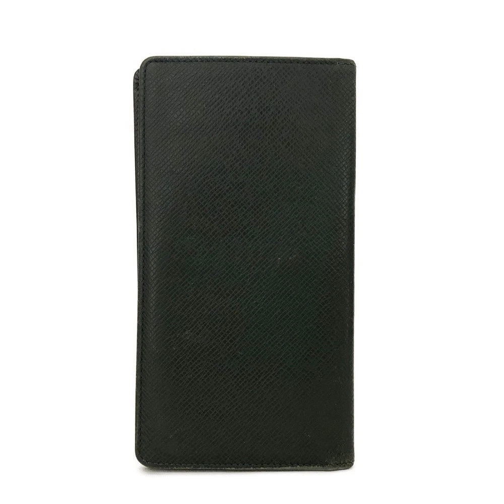 $810 Louis Vuitton Taiga Porte Valeurs Cartes Credit Leather Long Wallet VI1927