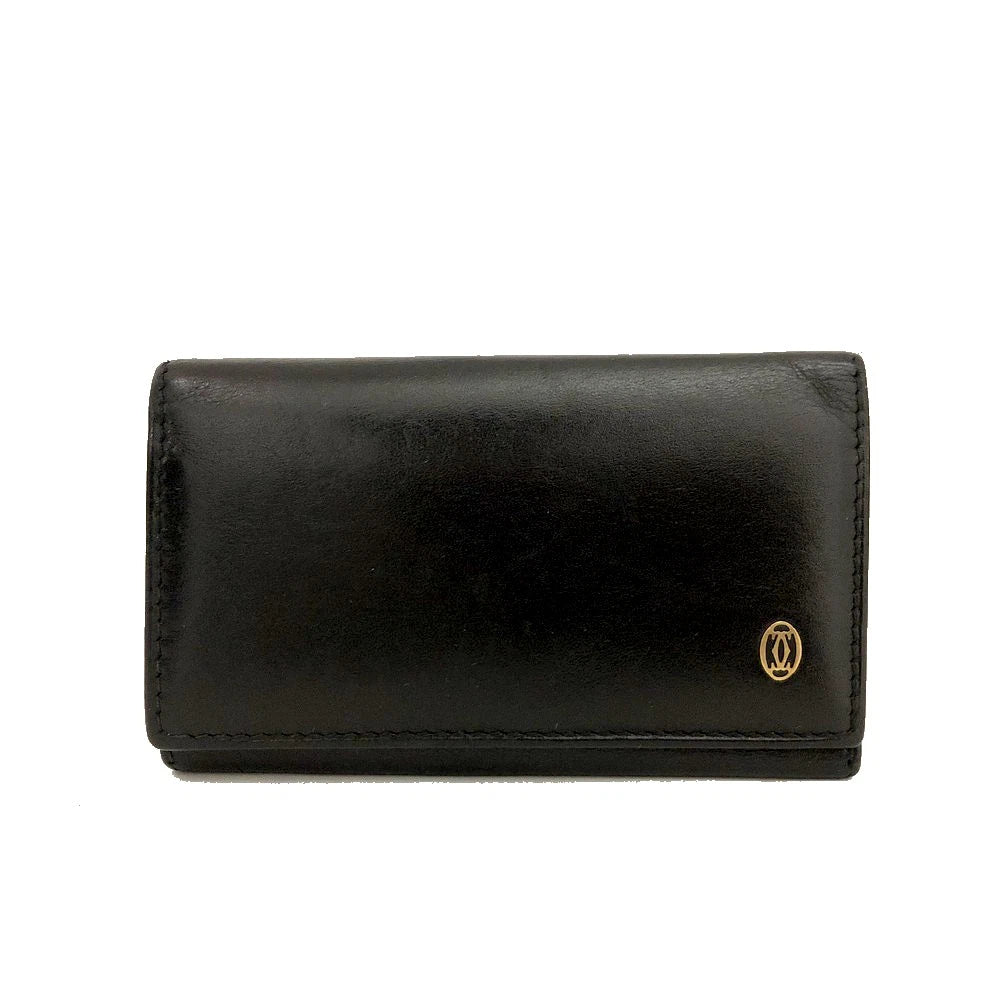 Pasha de Cartier Leather 6 Ring Key Case Black