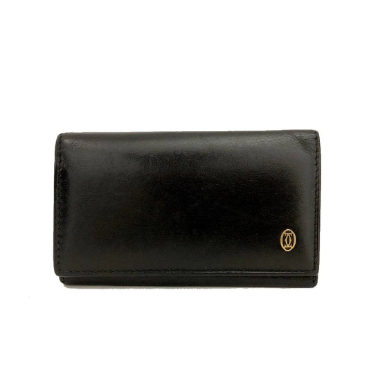 Pasha de Cartier Leather 6 Ring Key Case Black