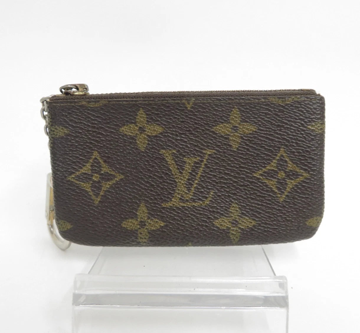 $345 LOUIS VUITTON Monogram Coin Purse Key Pochette Cles 8904ET