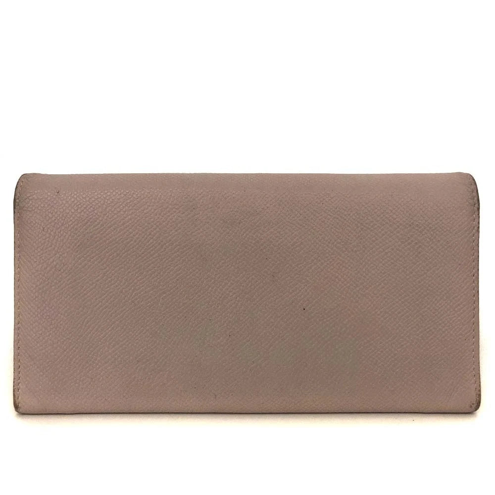 $882 BVLGARI BVLGARIBVLGARI Leather Bifold Long Wallet Pink