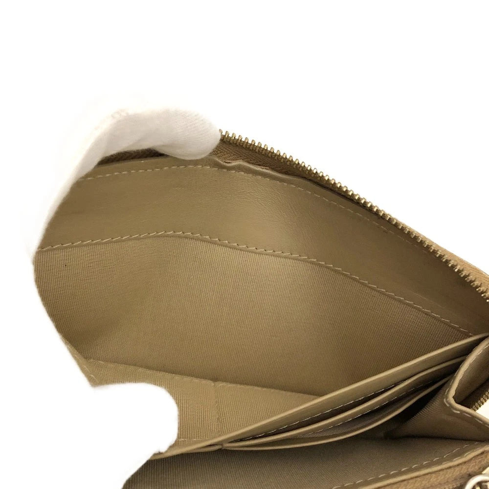 Jimmy Choo Filipa Star Studded Leather Zip Around Long Wallet Gold