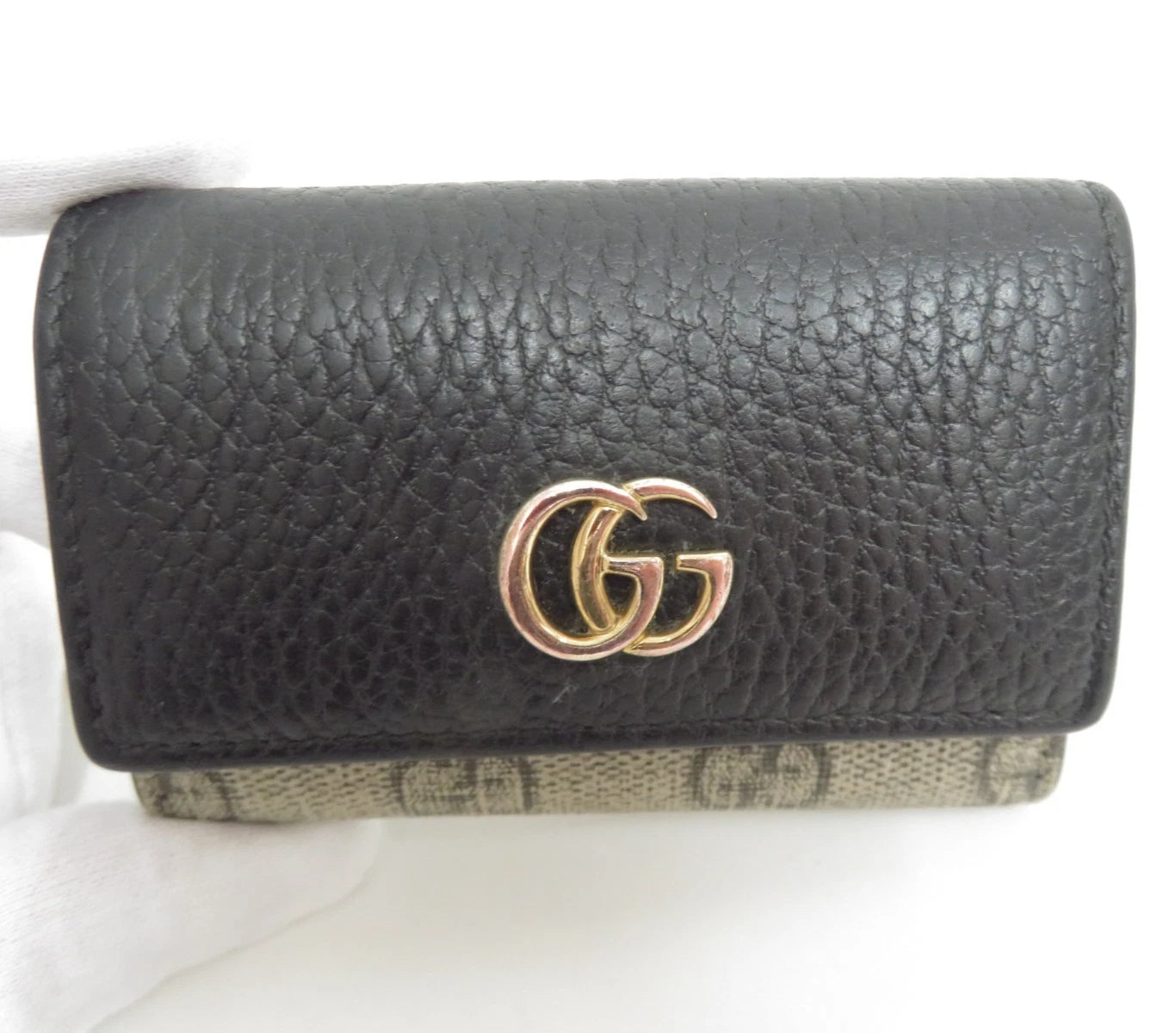 GUCCI GG Marmont Leather 6 Ring Key Case