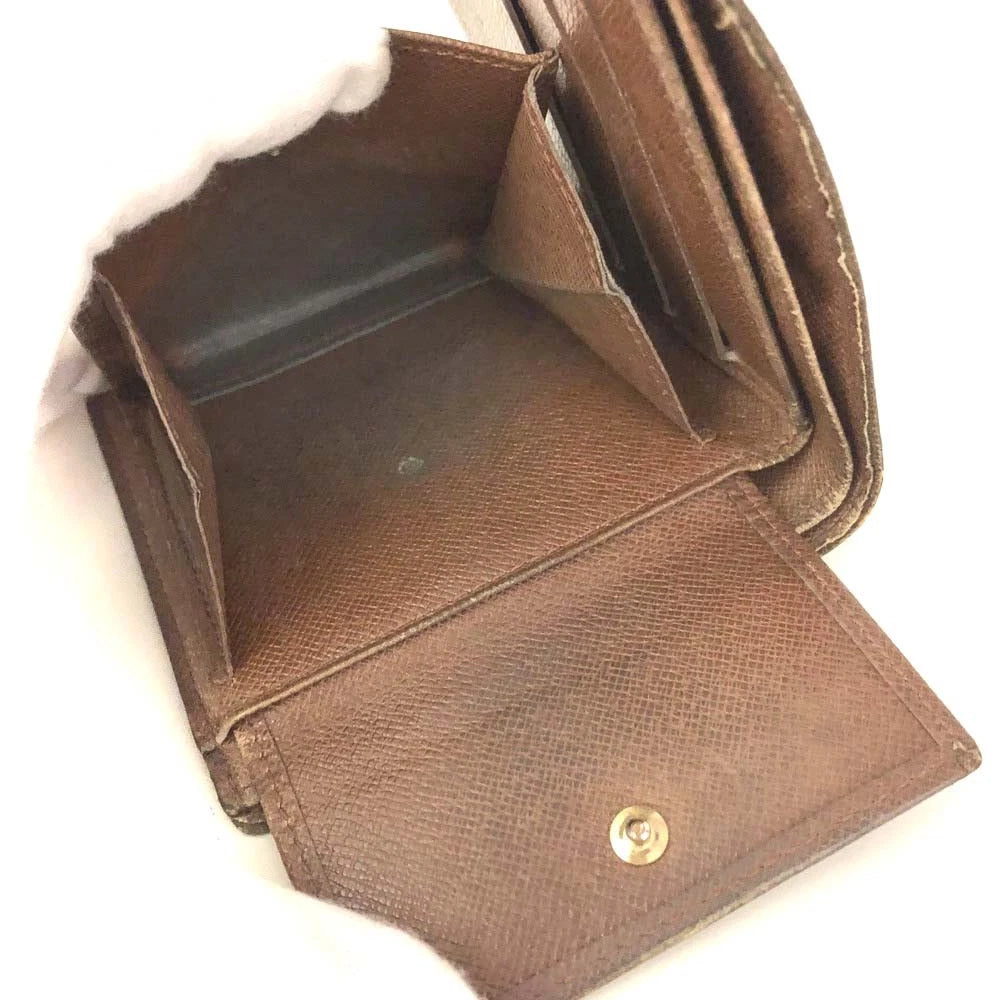 $545 Louis Vuitton Monogram Portefeiulle Marco Bifold Wallet Brown CA0935