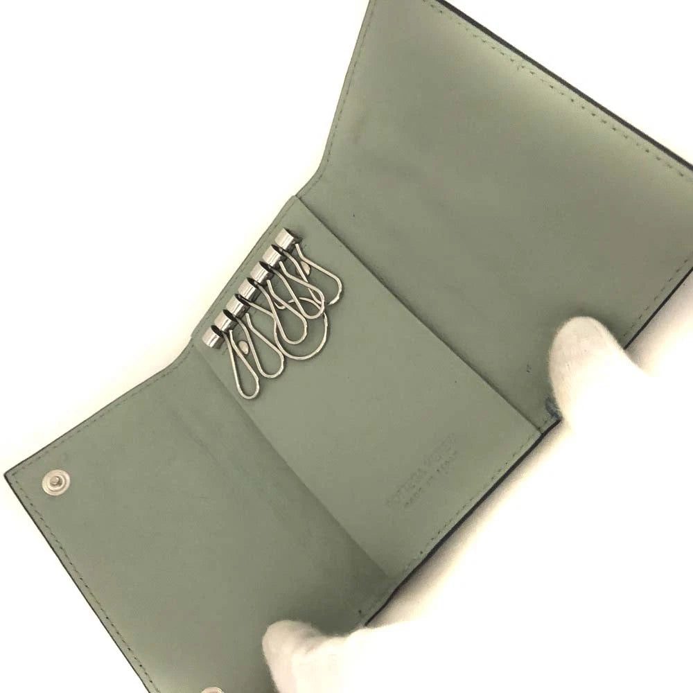 Bottega Veneta Intrecciato Maxi Lambskin Leather 6 Ring Key Case