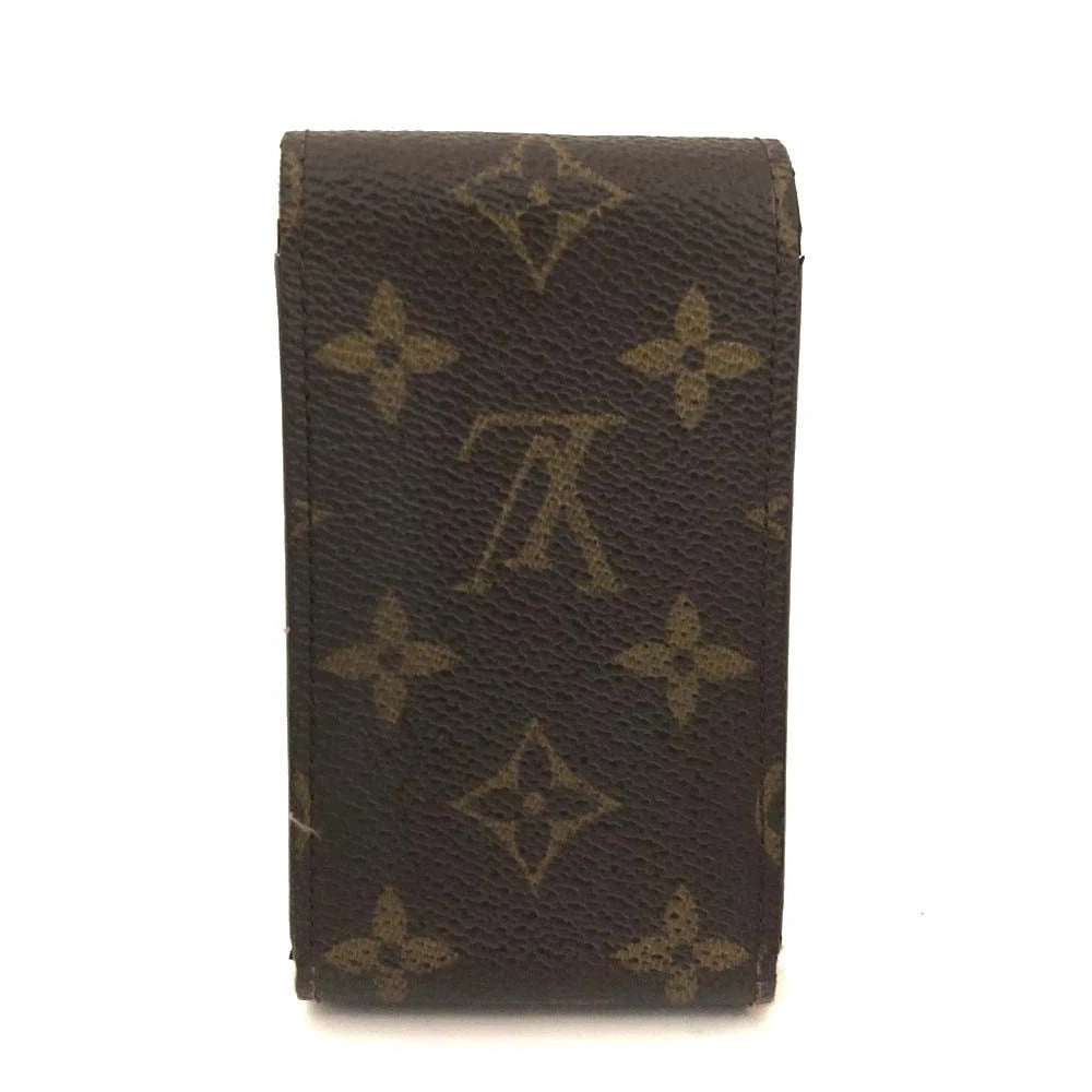 Louis Vuitton Monogram Cigarette Tobacco Case Brown CT0091