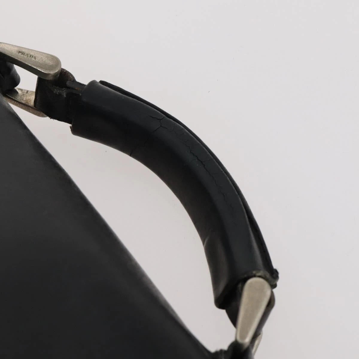 $1600 Vintage Prada Tessuto Nylon Briefcase Black