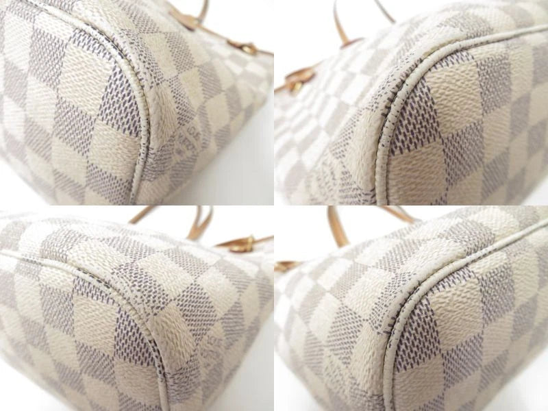Louis Vuitton Damier Azur Neverfull PM Tote Bag Handbag