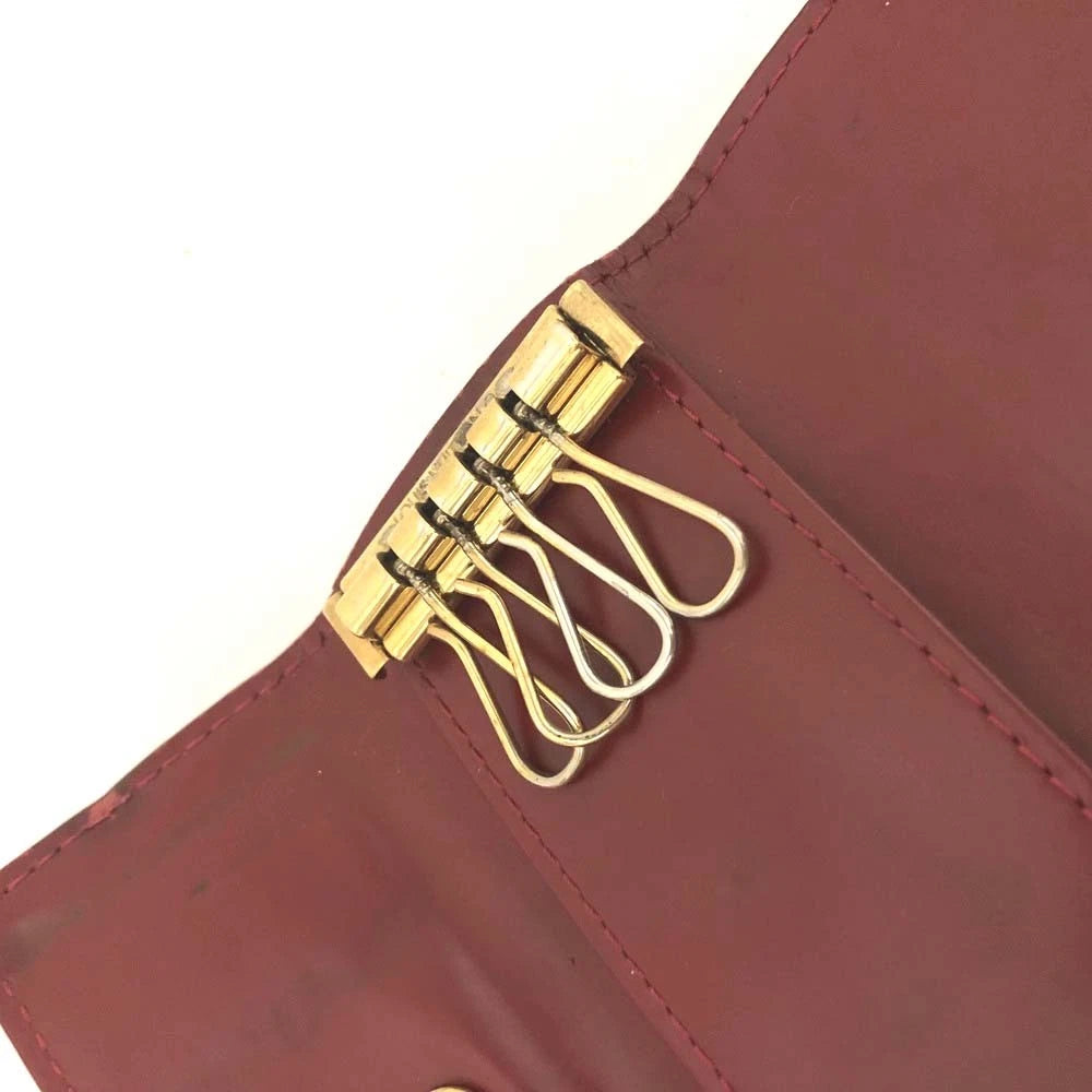 $345  Louis Vuitton Monogram Vernis Leather Multicles 4 Ring Key Case CA0057
