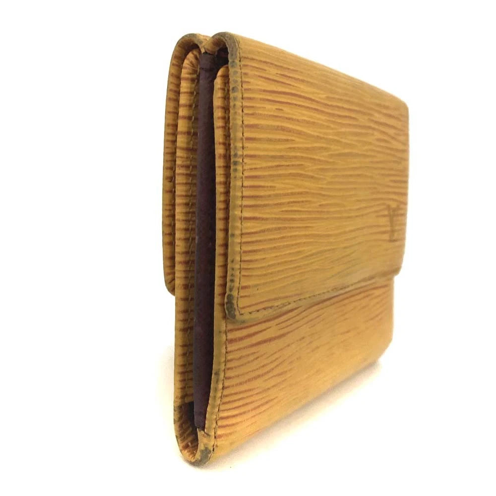 $655 1995 Louis Vuitton Epi Porte Feiulle Elise Credit Leather Trifold Wallet SP1915