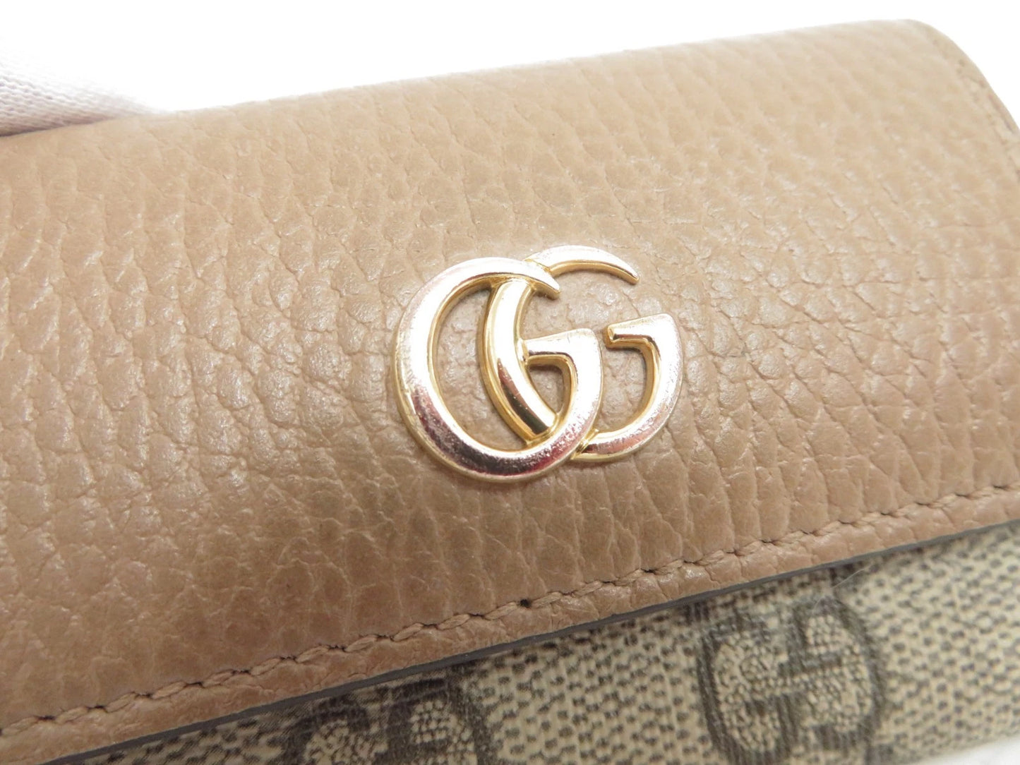 GUCCI GG Marmont Leather 6 Ring Key Case